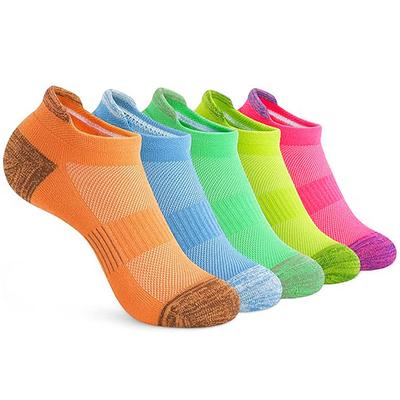 Men's 5 Pack Multi Packs Socks Ankle Socks Low Cut Socks Running Socks Casual Socks Black White Color Plain Sports Outdoor Daily Vacation Basic Medium Spring Fall Fashion Casual