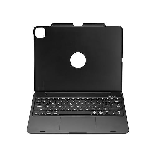 Tablet-Hülle mit Tastatur für iPad Pro 12.9 (2018/2020) Tablet-Bluetooth-Tastatur, abnehmbare Bluetooth-Tastatur mit Touchpad, farbenfrohe Tastatur mit Hintergrundbeleuchtung