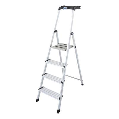 Krause Stehleiter »MONTO Secury» 4 Stufen silber, 160 cm