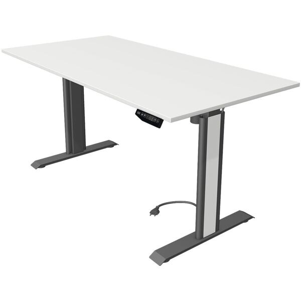 Kerkmann Höhenverstellbarer Steh-Sitz-Tisch (elektrisch) »Move 1 Advance« 160 cm Gestell grau, 160x123x80 cm