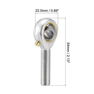 POSB3 Rod End Bearing 3/16-inch Bore #10-32 Male Thread Right Hand 2pcs - Silver Tone