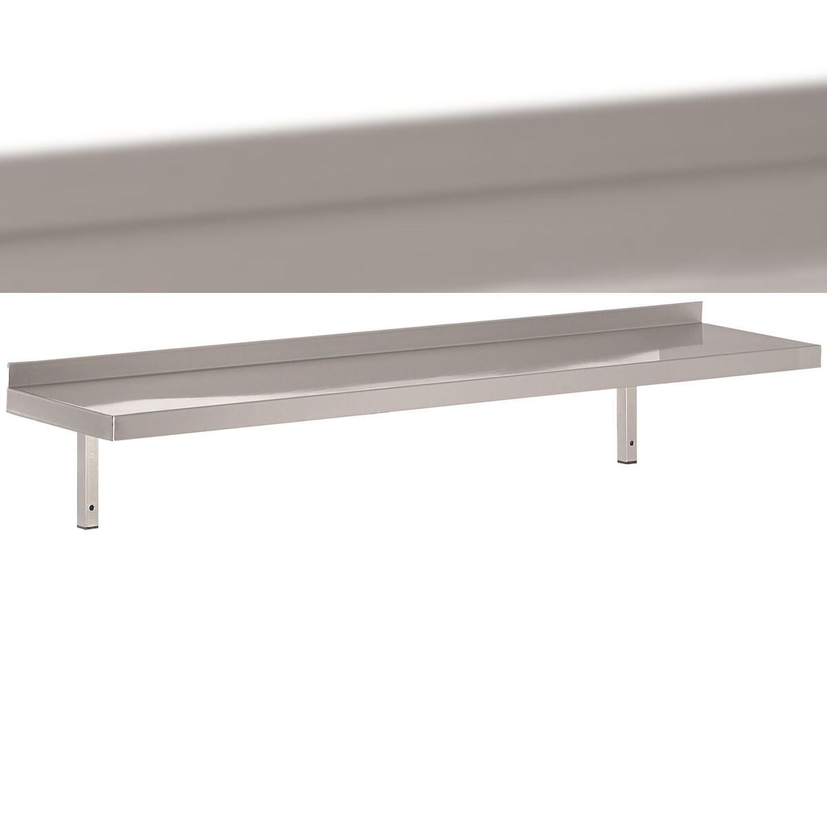 Combisteel Rfs Wandbord inklusive Konsolen aus Edelstahl AISI 430 1000x300x320mm Image