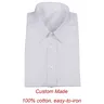 Camicie da uomo bianche in cotone 100% camicie da uomo camicie da uomo su misura camicie da uomo su
