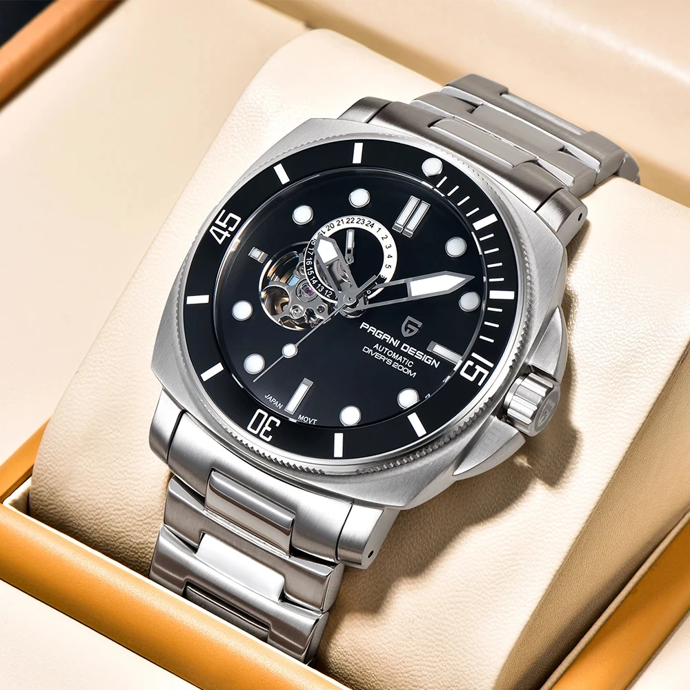 Pagani Design 2024 Neue NH39 Mode Herren Automatische Mechanische Uhr Top der Linie Saphir Edelstahl Tauchen Sport 10 Ba Image