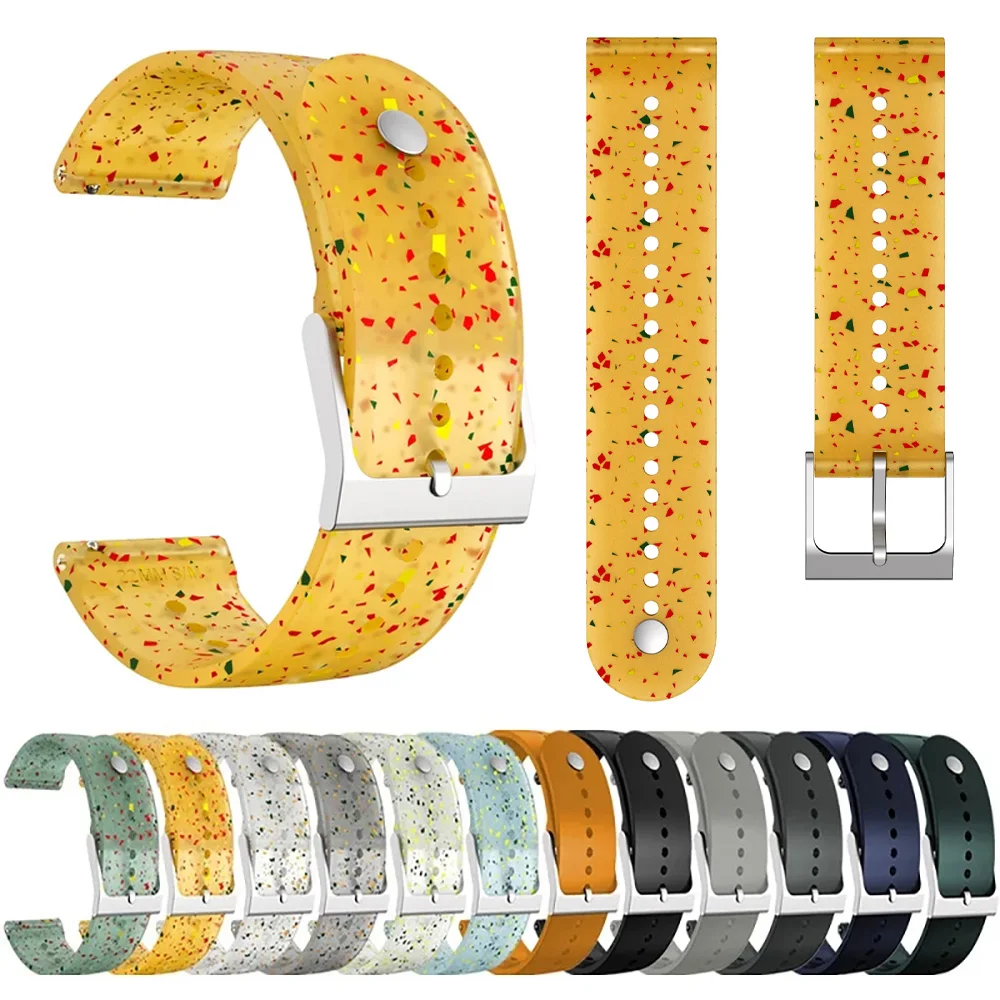 Neue 22mm Original Transparent Silikon Uhr Band Straps Für SUUNTO 5 PEAK Smartwatch Sport Armband Für SUUNTO 9 PEAK armband Image