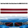 Grill Bar V Brace For BMW F30 F31 F32 Front Grille Trim Strip Cover Red 2PCS Front Grille Trim