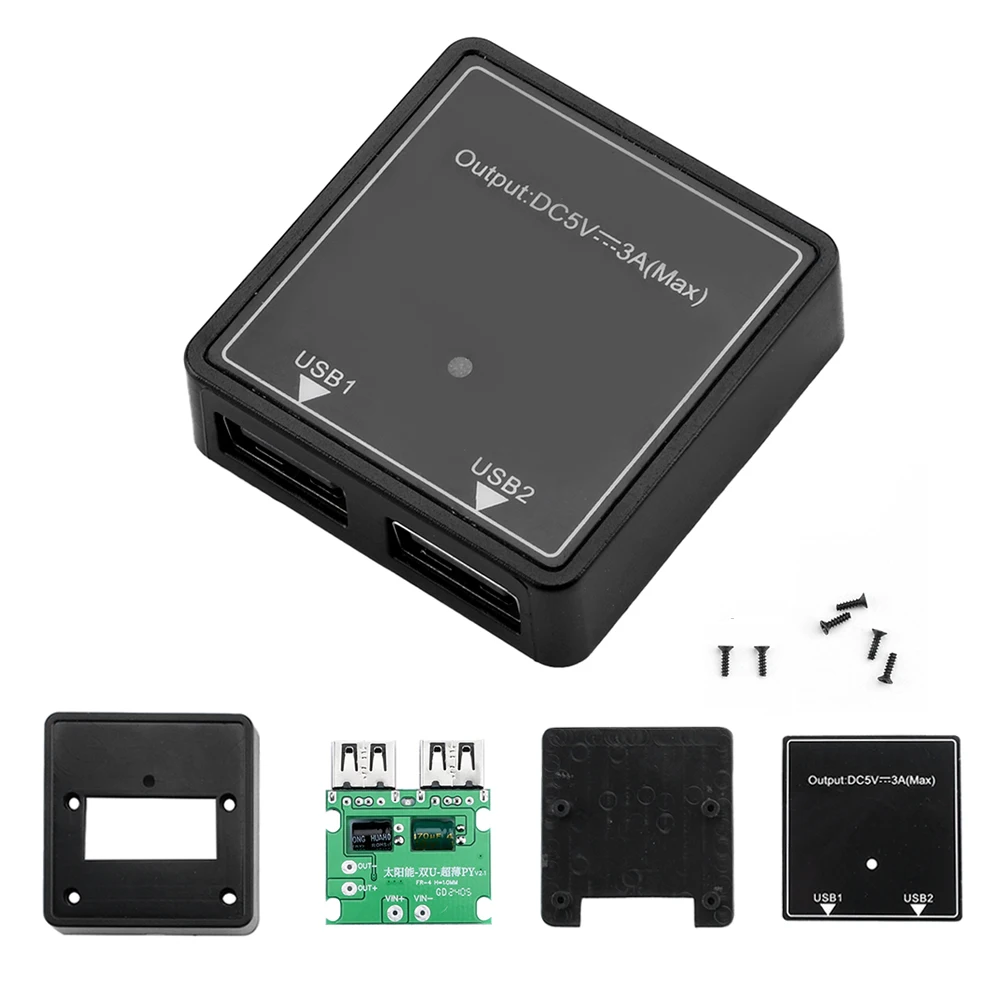 5V3A Dual USB Smart Spannungsregler Solarpanel Mobile Power Spannungsregler Image