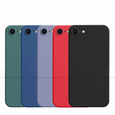 For iPhone 7 Case For iPhone SE 2022 2020 7 8 Cover Case Luxury Shockproof Soft TPU Liquid Silicone Phone Back Case For iPhone 7