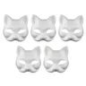 Maschera per gatti in polpa di embrione bianco da 5/25 pezzi Costume da Semi per feste Anime con