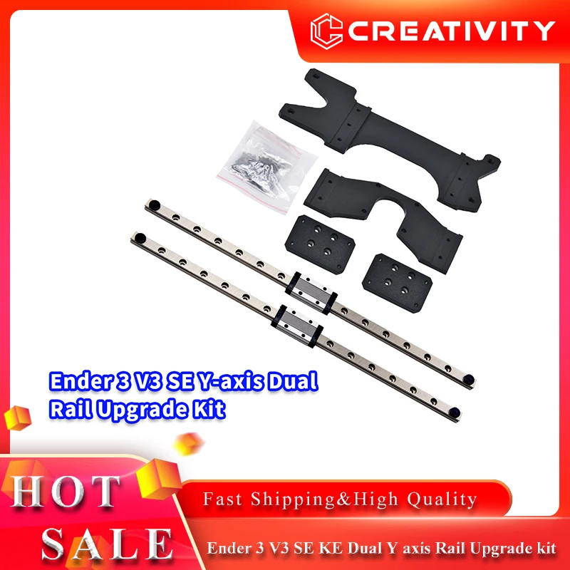 Ender 3 V3 SE KE 3D-Drucker Dual Y-Achse Rail Upgrade-Kit MGN9H 300 mm Linearführung Passend für Ender 3 V3 SE KE 3D-Druckerzubehör Image