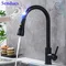 Touch Kitchen Mixer Tap for Home Improvement Hot Cold Pull Out Kitchen Sink Mixer Faucet Black