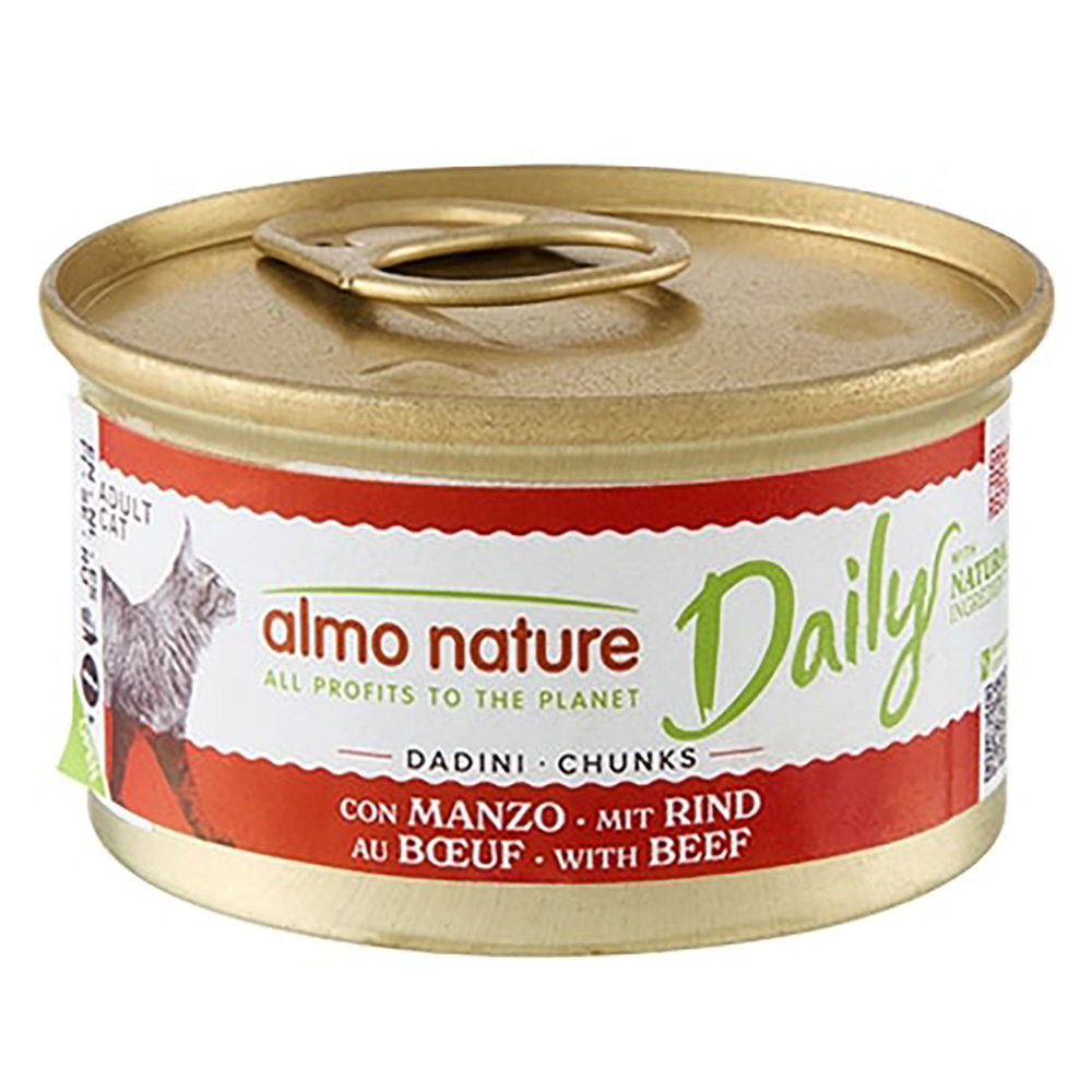 6x85g Chunks with Beef Almo Nature Daily Menu Wet Cat Food