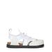 Panelled Leather Caged Sandals - White - Versace Sandals