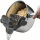 TEMU Effortless Cooking With This Adjustable Silicone Pot Strainer And Pasta Strainer - The Perfect Kitchen Gadget!