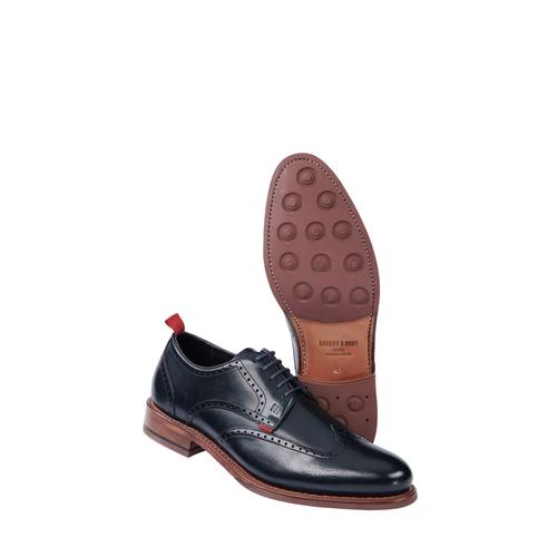 Gordon & Bros Herren Business-Schuhe Blau einfarbig