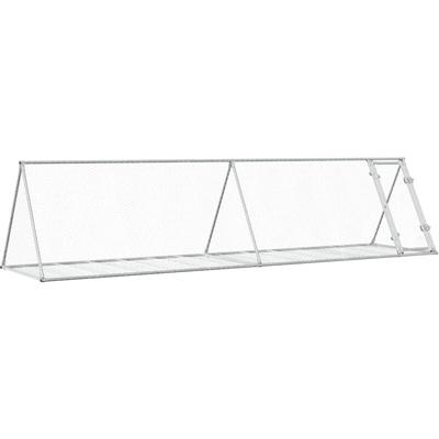 Hasenstall Silbern 400x105x91 cm Verzinkter Stahl - Vidaxl Image
