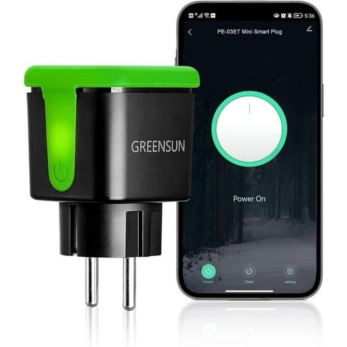 Wasserdichte Außensteckdose, GreenSun Smart-Steckdose, mit Alexa verbundene Steckdose,