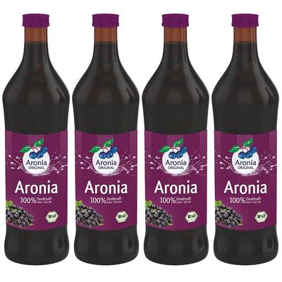 4 x Aronia Original, Pur jus d'aronia bio 4x700 ml Saft Image