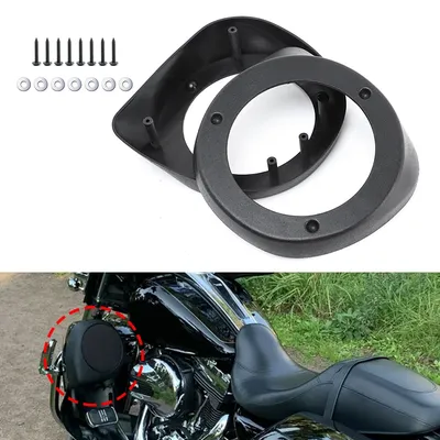 Motorcycle Accessories Vented Lower Leg Fairings 6.5" 6 1/2" Speaker Boxes Pod For Harley Touring Electra Street Glide 1996-2022