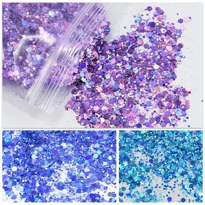 500g/1kg Bag Shiny Glitter Powder Sparkles Matte Nail Sequins Paillettes Nail Art Decorations Nail