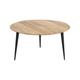 Table basse en bois marron 75x38 cm