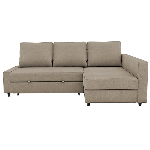 Ecksofa Bettbezüge L-förmig uni Samt Überwürfe Image