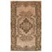 Beige 65" x 105" L Area Rug - Lofy Rectangle Atina Rectangle 5'7" X 8'4" Area Rug w/ Non-Slip Backing 105.0 x 65.0 x 0.4 D | 65" W X 105" L | Wayfair