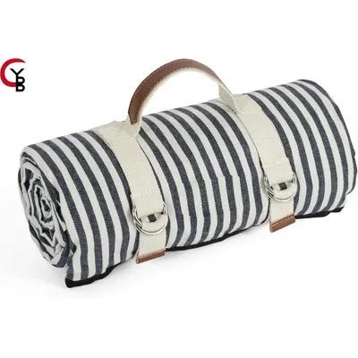 Waterproof Picnic Blanket Portable with Carry Strap for Beach Mat or Family Outdoor Camping Party