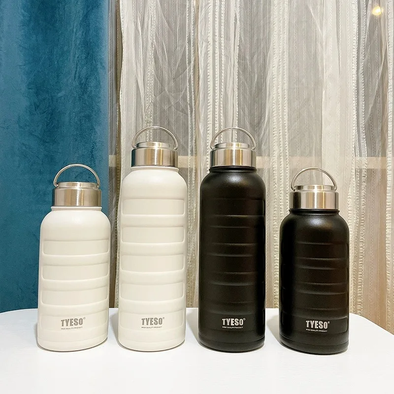 Tyeso Edelstahl Vakuum Thermos Tasse Große Kapazität Klettern Tragbare Fahrrad Wasser Flasche Fitness Outdoor Sport Getränke Tasse Image