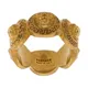 Versace, Rings, female, Yellow, S, Golden Medusa Coin Brass Bracelet, Accessories
