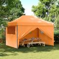 Tendone per Feste Pieghevole Pop-Up con 4 Pareti Arancione - Vidaxl
