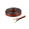 Cavo audio 85 metri bipolare matassa per casse stereo rosso nero