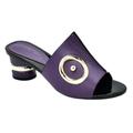 DIGJOBK Heels For Women Party shoes PU leather high-heeled sandals Women's shoes Summer 2020 Italian high-heeled women's shoes Wedding party shoes(Color:Purple,Size:10)