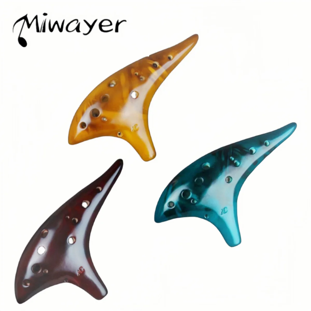 Miwayer ocarina12 töne alto c hochwertige okarina klassische flöte musik instrument gutes geschenk für anfänger chinesisches tao Image