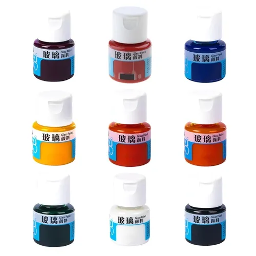 DXAB Acrylglasfarbe Glasfarben für Weinglas Glühbirnen Acryl-Emaille-Farbe