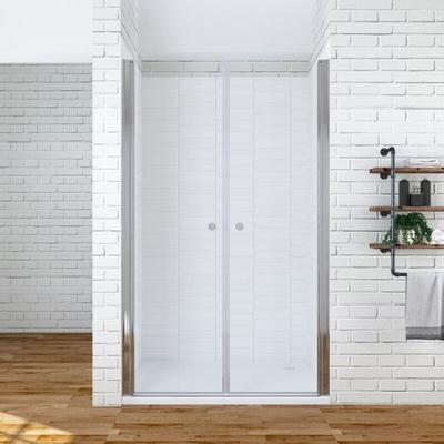 Duschabtrennung Pendeltür Dusche Schwingtür Nischentür Drehtür Duschtrennwand Duschwand Glas aus 6 Image