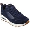 Sneaker SKECHERS "Uno Stacre", Herren, Gr. 47,5, blau (navy), Leder, Lederimitat, sportlich, Schuhe, mit Luftkammernsohle, Freizeitschuh, Halbschuh, Schnürschuh