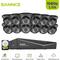 16CH Kit Videosorveglianza 1080P dvr Telecamere ir Monitor Remoto Visione Notturna Sicurezza