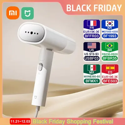 Xiaomi Mijia Garment Steamer 2 Foldable Handheld Clothes Steam Iron Portable Home Appliance Mite