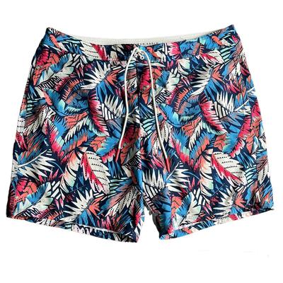 American Eagle Outfitters Swim | American Eagle Ae Men’s Swim Trunks Bathing Suit Leaf Print Xl | Color: Blue/Pink | Size: Xl
