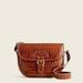 J. Crew Bags | J.Crew Classic Large Saddle Bag In Croc-Embossed Leather Brown Crossbody | Color: Brown/Tan | Size: Os