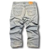 Levi's Jeans | Levi’s’ 505 Straight Leg 90s Vintage Light Blue Wash Jeans | Color: Blue/White | Size: 38