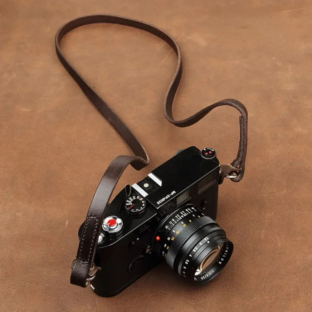 Handgefertigter Kameragurt aus echtem Leder, Schultergurt, kompatibel mit Sony A7C A9 II A7R4 Nikon Leica Q2 M10 Fujifilm XE4 XT4 Image
