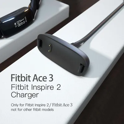 Ladegerät für Fitbit Ace 3 / Inspire 2 Fitness Tracker, Ersatz Ladekabel Kabel Zubehör für Fitbit