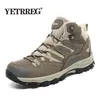 Neue Frühling Herbst Herren stiefel Outdoor Casual Sneakers Mode Männer arbeiten Stiefeletten bequeme klassische Wanderschuhe große Größe 46