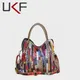 UKF-Sac à Main en Cuir de Haute Qualité pour Femme Décontracté Coloré Design Patchwork Couture