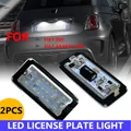 2 pezzi Canbus Bianco SMD LED Numero Luce targa per Fiat 500 500C Fiat Abarth 500 500C 2007 2008