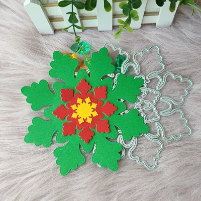 New Large snowflakes Metal Cutting Dies Decorative DIY Scrapbooking Steel Craft Die Cut Embossing