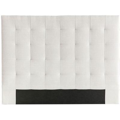 Bettkopfteil gepolstert beigefarbener Stoff 140 cm halciona Image