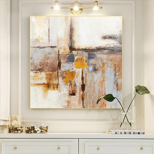 Ölgemälde handgefertigt, viele Größen, handgemalte Wandkunst, abstrakte moderne Leinwandmalerei, Heimdekoration, Dekor, kein Rahmen, nur Gemälde Image